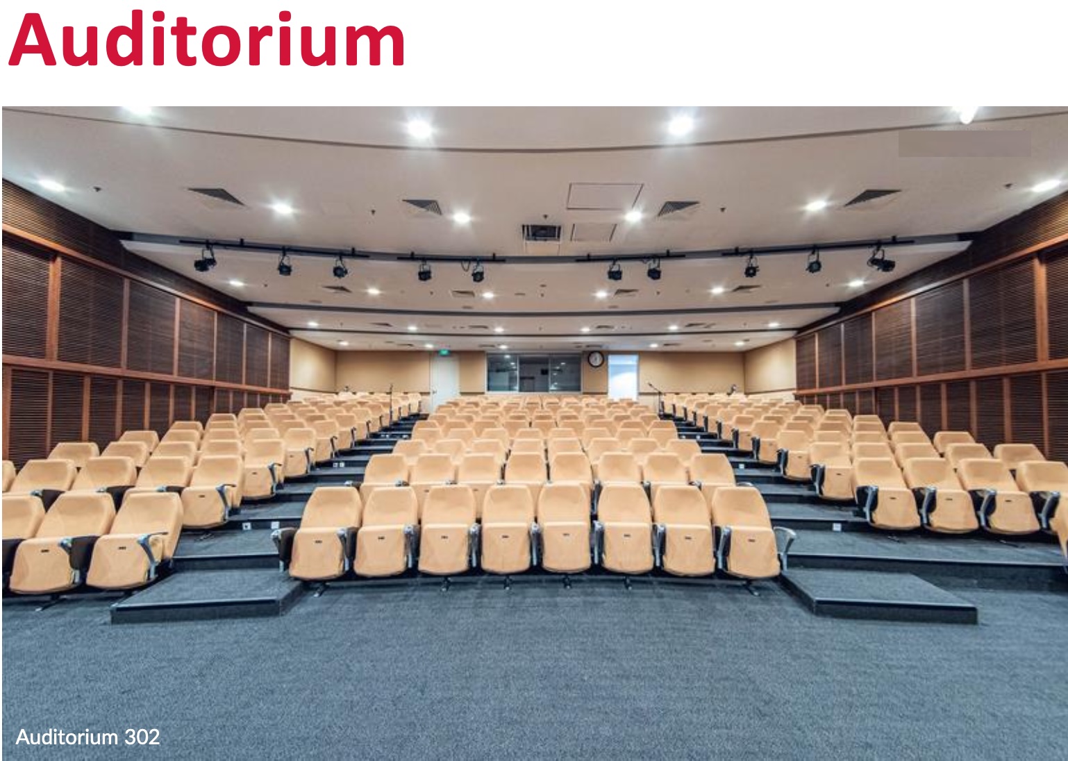 Auditorium 302 at NTU@one-north